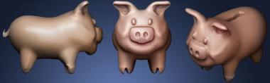 3D model Cute Little Pig 3 (STL)